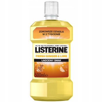 Listerine Płyn Do Płukania Jamy Ustnej Ginger Lime Imbir i Limonka 500ml