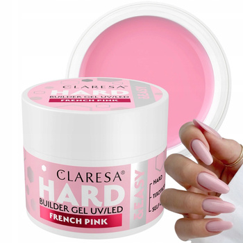 Claresa Hard Easy Budujący Żel Do Paznokci Samopoziomujący French Pink 12g