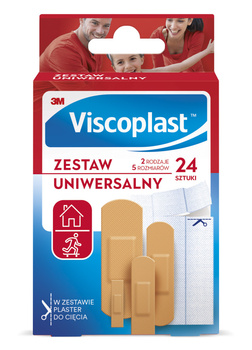 Viscoplast Zestaw Uniwersalnych Plastrów 24 sztuki