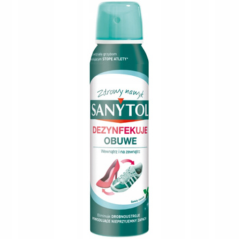Sanytol Spray Do Dezynfekcji Obuwia Dezodorant Do Butów Usuwa Zapach 150ml