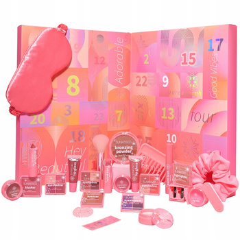 Sunkissed Vegan Kalendarz Adwentowy z Kosmetykami Zestaw Do Makijażu 25 Dni