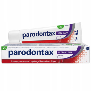Parodontax Ultra Clean Pasta Do Zębów Przeciw Krwawiącym Dziąsłom 75ml