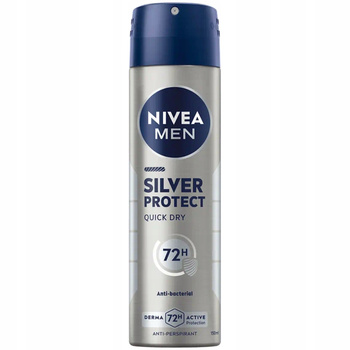Nivea Men Silver Protect Antibacterial 72H Antyperspirant Męski Spray 150ml