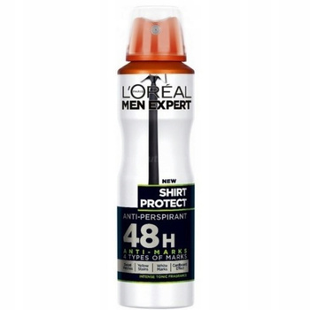 Loreal Men Expert 48h Męski Antyperspirant w Sprayu Shirt Protect 150 ml