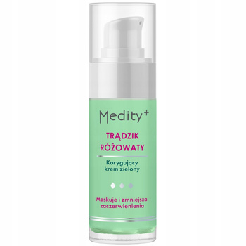 Medity+ Trądzik Różowaty Korygujący Zielony Krem Do Twarzy Hesperydyna 30ml