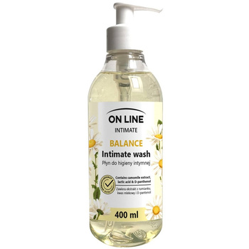 On Line Intimate Balance Płyn Do Higieny Intymnej Rumianek D-pantenol 400ml