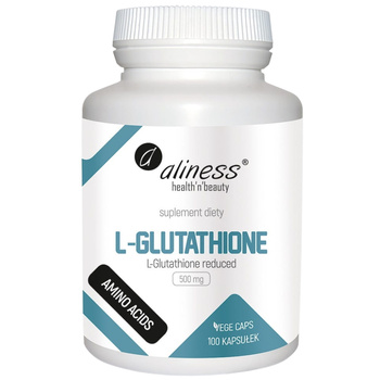 Aliness L-Glutation 500 mg Zredukowany Suplement Diety Aminokwas 100 Kaps