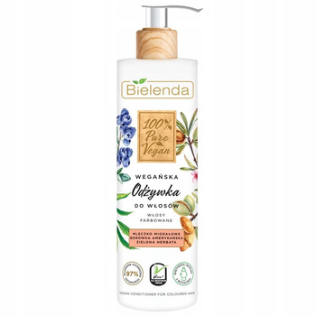 Bielenda 100% Pure Vegan Wzmacniająca Odżywka Do Włosów Farbowanych 240ml