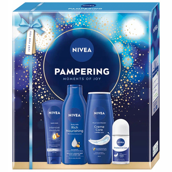 Nivea Pampering Zestaw Prezentowy Kosmetyków Damskich Do Pielęgnacji Ciała