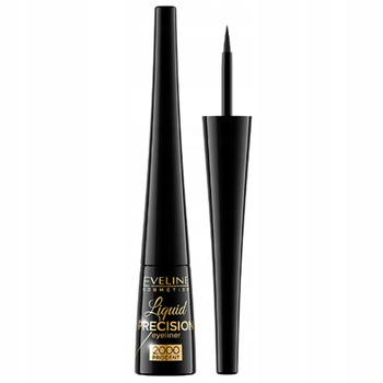 Eveline Liquid Precision Matowy Eyeliner w Pędzelku Intensywnie Czarny