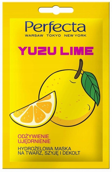 PERFECTA Yuzu Lime hydrożelowa maseczka na twarz