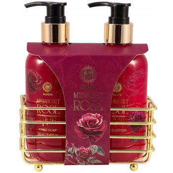 Aurora Damski Zestaw Prezentowy Kosmetyków Mydło Krem Do Rąk Midnight Rose