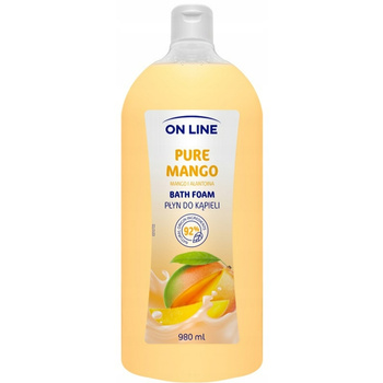 On Line Owocowy Kremowy Płyn Do Kąpieli Ekstrakt z Mango i Alantoina 980ml