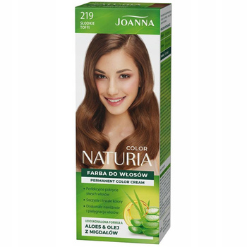 Joanna Naturia Color Nawilżająca Farba Do Włosów Aloes 219 Słodkie Toffi