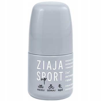 Ziaja Sport 2w1 Antyperspirant Męski Damski w Kulce Łagodzące Serum 60ml
