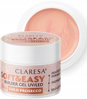 Claresa Soft Easy Builder Gel Żel Budujący Champagne Nude z Drobinką 45g