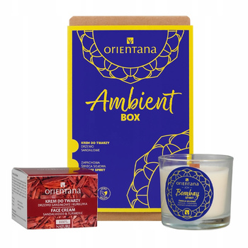 Orientana Zestaw Prezentowy Ambient Box Świeca Sojowa + Krem 30ml