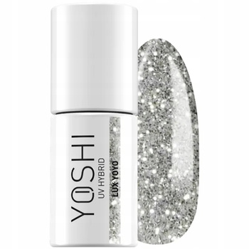 Yoshi Yacht Yoyo Lakier Hybrydowy Do Paznokci Srebrny Drobinki 208 Lux 6ml