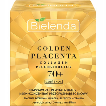 Bielenda Golden Placenta Krem Do Twarzy Przeciwzmarszczkowy Dzień Noc 70+