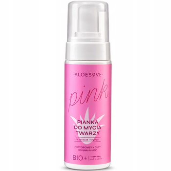 Aloesove Pink Lekka Pianka Myjąca Do Twarzy Oczyszczająca Aloes AHGA 150ml