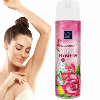 Cztery Pory Roku Dezodorant Antyperspirant Magic Flowers Kwiatowy Róża 150ml