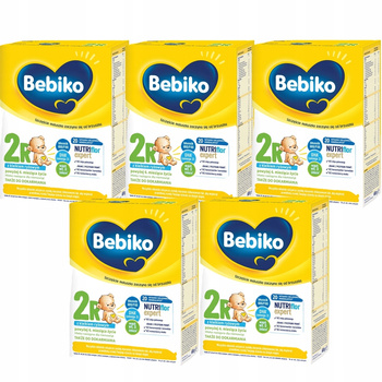 Bebiko Nutriflor Expert 2R Mleko z Kleikiem Ryżowym 600g x 5 Kartonów