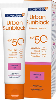 Novaclear Urban Sunblock Krem Cera Wrażliwa SPF50