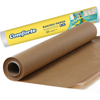 Comforte Papier Do Pieczenia Piekarnika Nieprzywierający Brązowy Rolka 5m