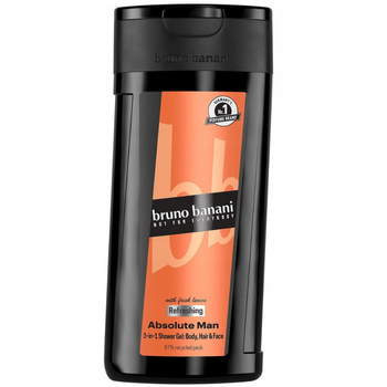 Bruno Banani Absolute Męski Żel Pod Prysznic 3w1 Ciało Włosy Twarz 250ml