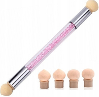 CoolStaff Aplikator Pędzel AeroPuffing 4 Wymienne Gąbeczki