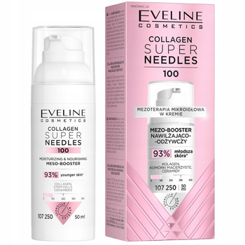 Eveline Super Needles Collagen Nawilżająco Odżywczy Krem Do Twarzy 50ml