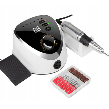 CoolStaff Profesjonalna Frezarka do Paznokci EV12 65W z Zestawem Frezów