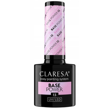 Claresa Base Power UV/LED Bezkwasowa Baza Hybrydowa Chłodny Różowy 13 5g