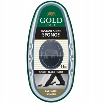 Gold Care Nabłyszczająca Gąbka Do Obuwia z Dozownikiem Płynu Czarna 11 ml