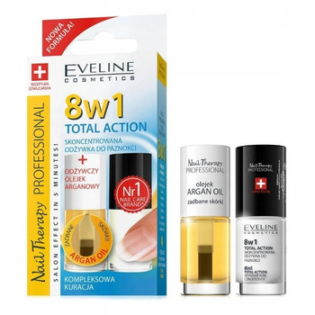 Eveline 8w1 Odżywka Do Paznokci + Olejek Arganowy