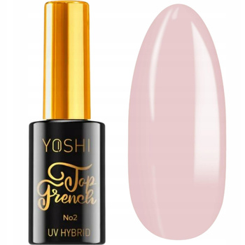 Yoshi Top Hybrydowy  French Nude Kryjący No 2 10ml