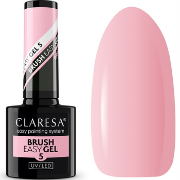 Claresa Easy Brush Gel Żel Do Paznokci w Pędzelku 5 Delikatny Róż Nude 5g