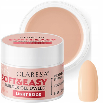 Claresa Soft Easy Builder Gel Żel Budujący Light Beige Jasny Ciepły Beż 12g