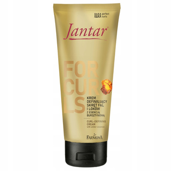 Jantar Krem Definiujący Skręt Fal i Loków Włosy Kręcone Falowane 100ml