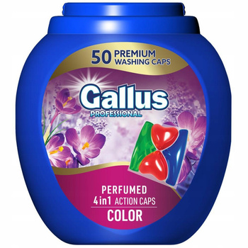 GALLUS Kapsułki Color Do Prania Kolorów Kolorowego Perfumowane 4w1 900g