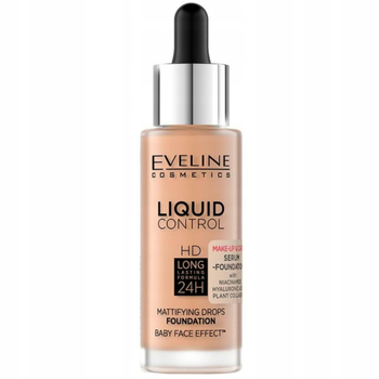 Eveline Podkład HD Liquid Control Matujący z Niacynamidem 055 Honey 32ml