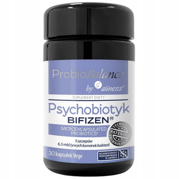 Aliness ProbioBalance Psychobiotyk Bifizen 6,5 mld Mózg Sen Stres 30 Kaps