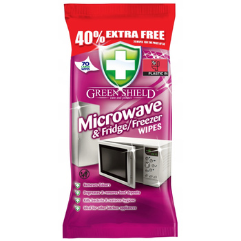 Green Shield Nawilżane Chusteczki Do Czyszczenia Mikrofalówki Lodówki 70szt