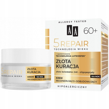 AA 5 Repair Złota Kuracja Krem Na Noc 60+ 50ml