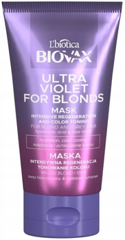 L'biotica Biovax Ultra Violet Mask Do Włosów Blond