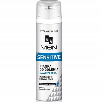 AA Men Sensitive Protect Nawilżająca Pianka Do Golenia Hipoalergiczna 250ml