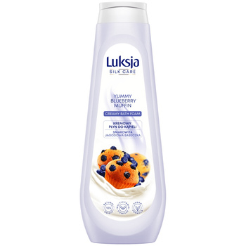 Luksja Silk Care Kremowy Płyn Do Kąpieli Smakowita Jagodowa Babeczka 900ml