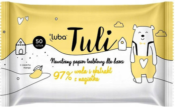 Tuli Nawilżany Papier Toaletowy Mango 50 Sztuk