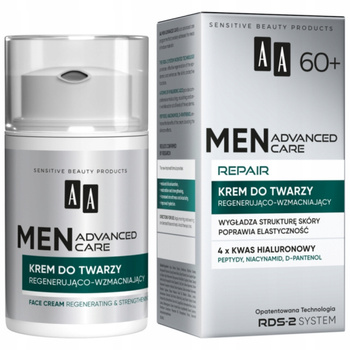 AA Men Advanced Care Repair Wzmacniający Krem Do Twarzy Peptydowy 60+ 50ml