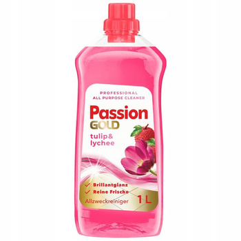 Passion Gold Uniwersalny Płyn Do Mycia Podłóg Kwiatowy Tulipan Liczi 1000ml